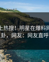 探秘冲上热搜！明星在爆料网暗网被爆八卦，网友：网友直呼过瘾