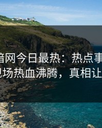 爆料网暗网今日最热：热点事件曝光，明星现场热血沸腾，真相让人瞠目